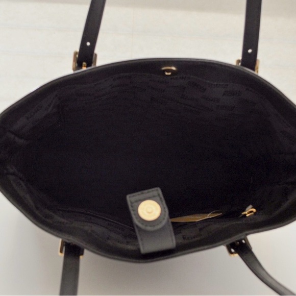 Michael Kors Black Leather Tote - Picture 3 of 3